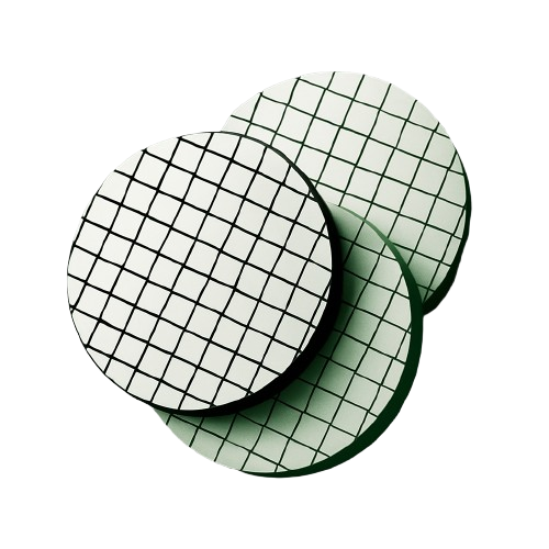  White Membrane with Black Grid-Individual Sterile Pack-47mm